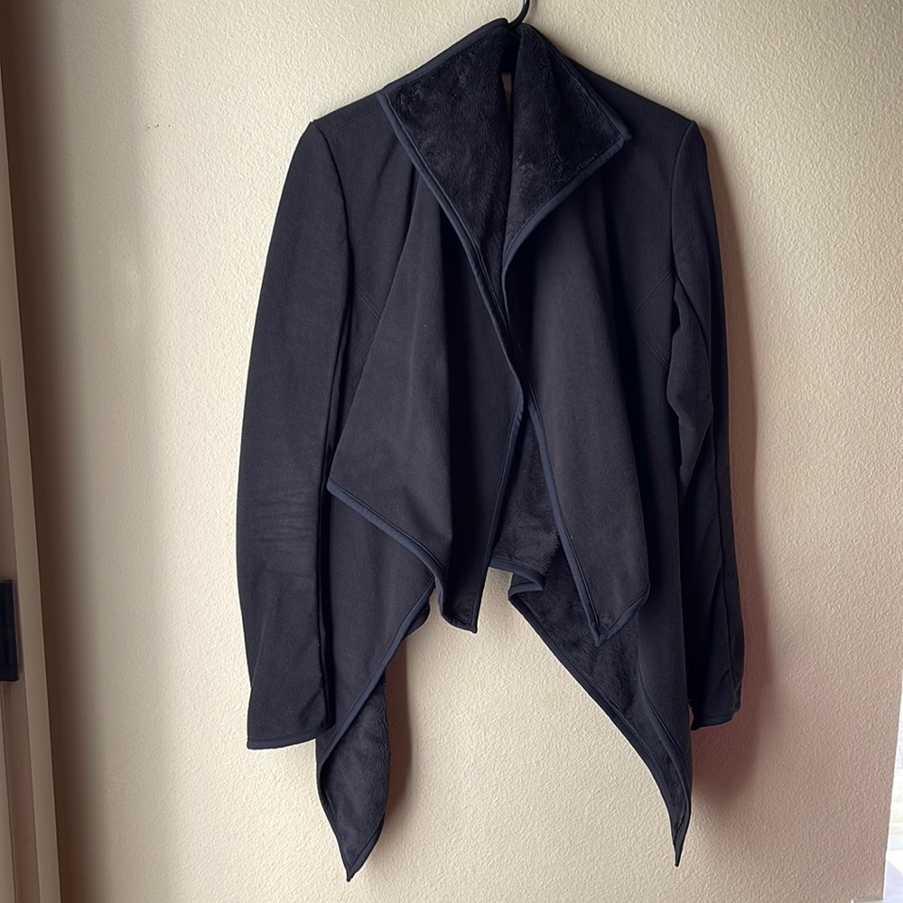 Black Lululemon wrap coat